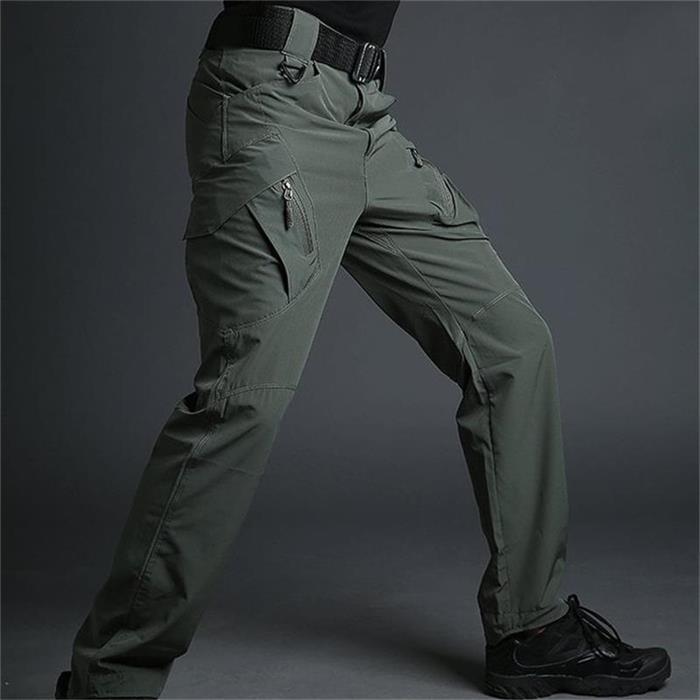 Slim fit werkbroek met meerdere zakken