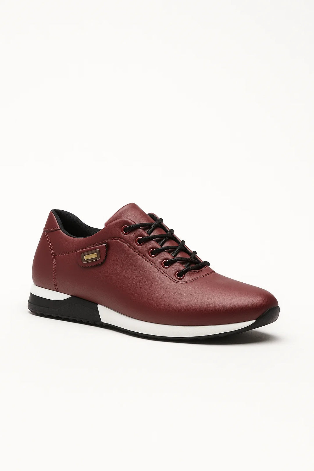 Sneakers Heren - Laag Model met Veters en Contrastzool | Casual