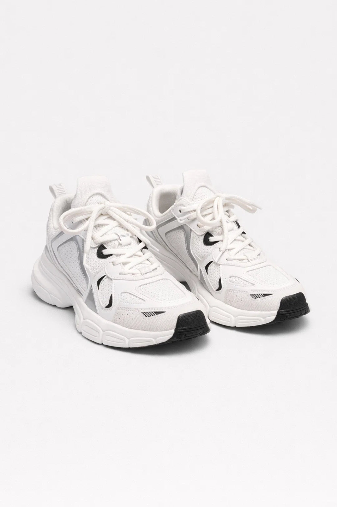 Sneakers Dames - Chunky Zool met Veters en Contrasterende Panelen | Klassiek