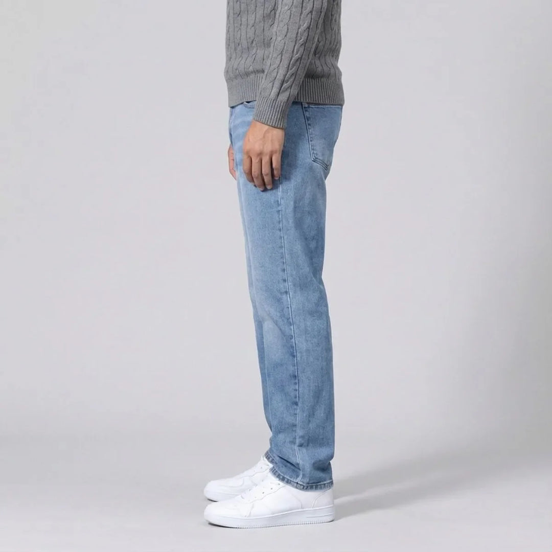 Straight Leg Jeans met Regular Fit