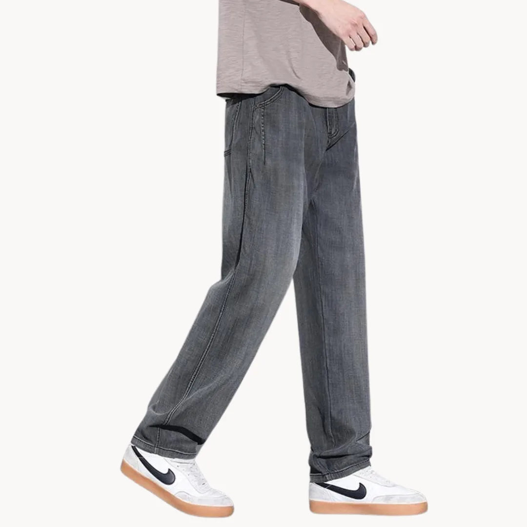 P Legend | Straight leg broek met zijzakken