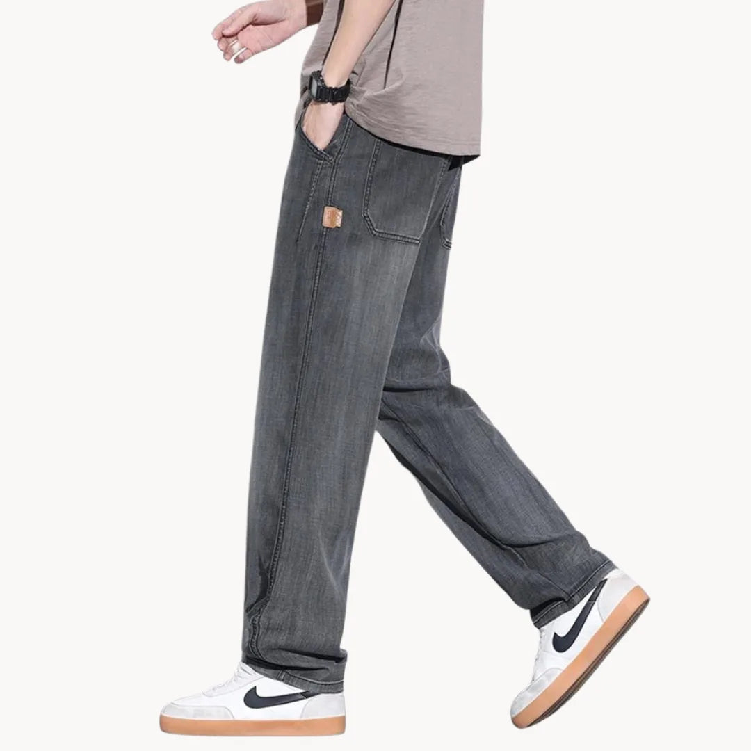 P Legend | Straight leg broek met zijzakken