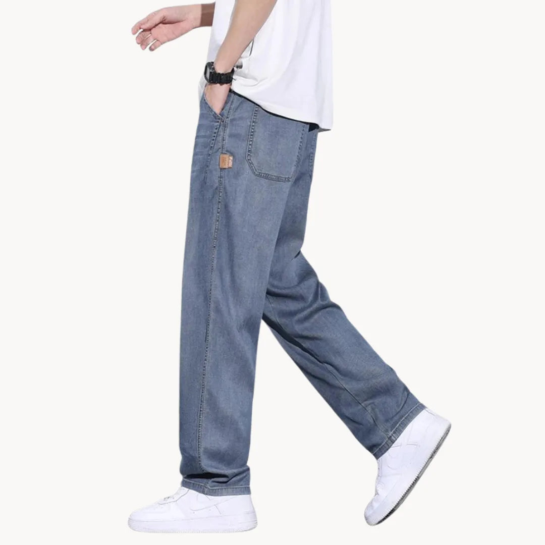 P Legend | Straight leg broek met zijzakken