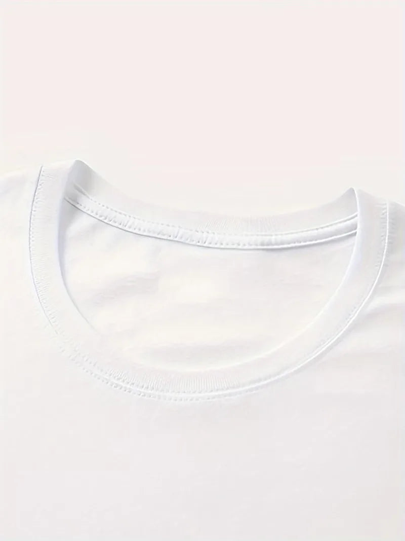More Amore Por Favor T-shirt met print en korte mouwen