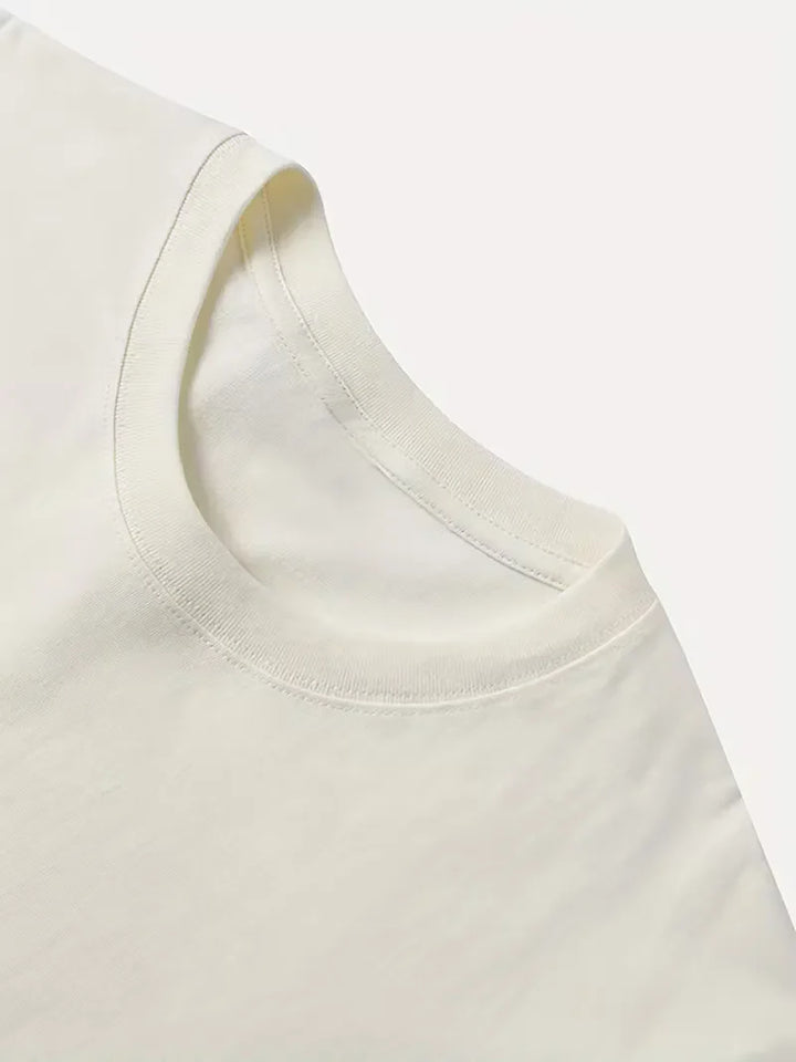 More Amore Por Favor T-shirt met print en korte mouwen