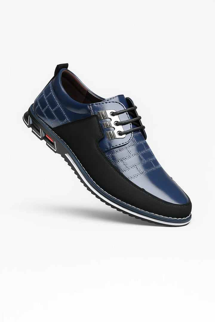 Sneakers Heren - Laag Model met Veters en Structuurpatroon | Casual