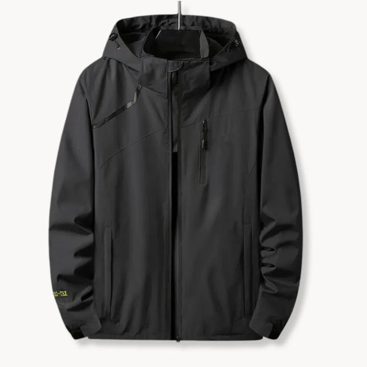 Hugo | Windbreaker jas met capuchon en borstzak met rits