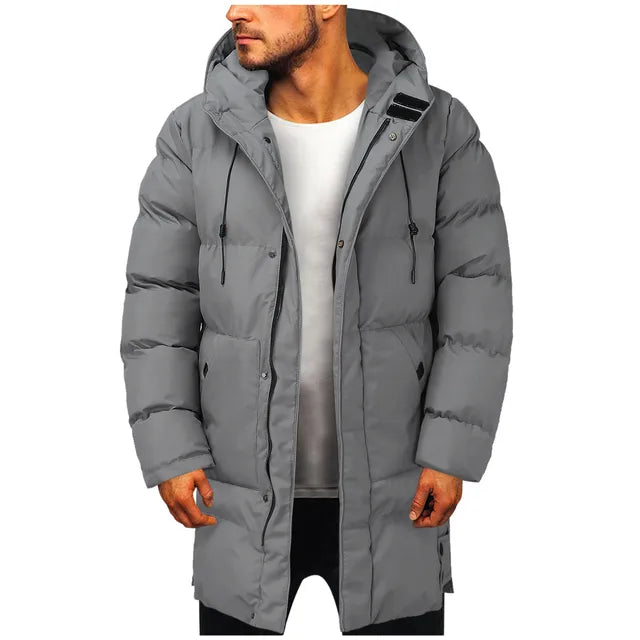 Winterjas Heren | Lange Parka Heren | Gewatteerd & Warm voor Koude Dagen