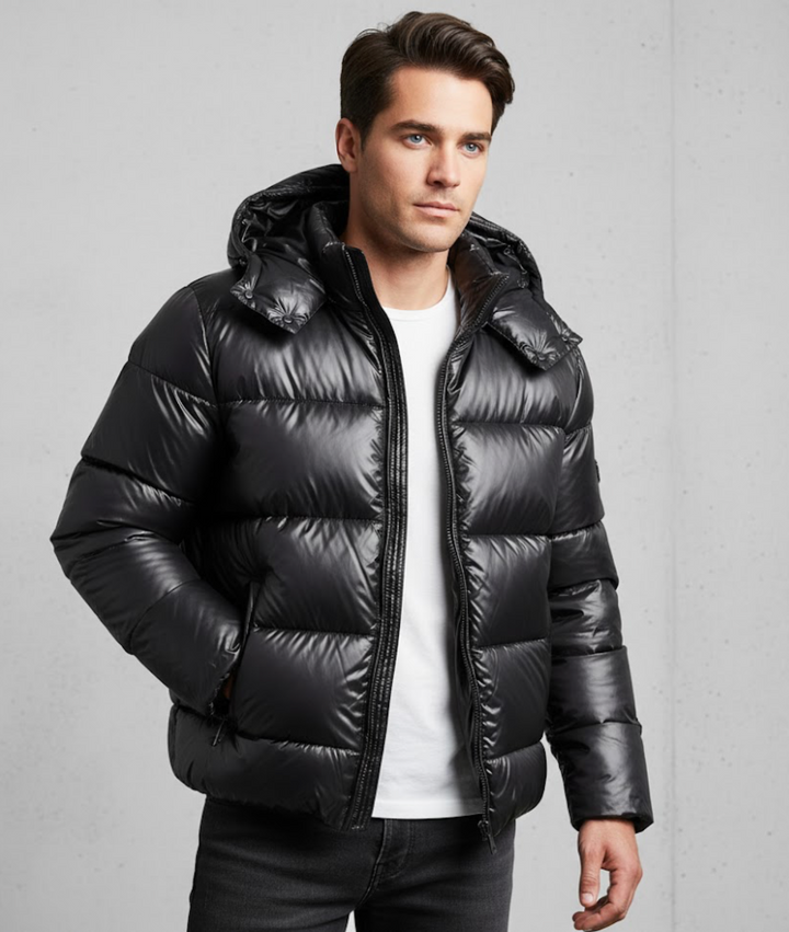 Winterjas Heren | Pufferjas Heren | Verstelbare capuchon & strak silhouet