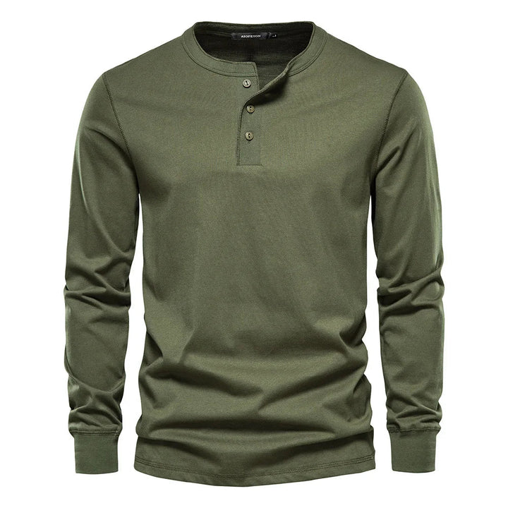 Heren Lange Mouwen Shirt Knopen Casual Comfortabele Pasvorm