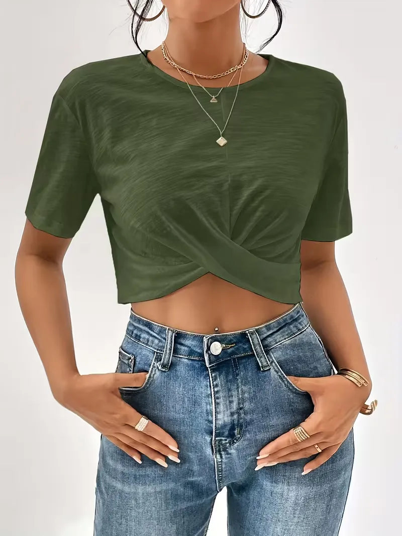 T-shirt met twistdetail