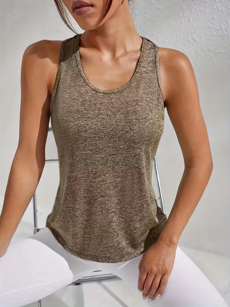 Sporttop met racerback en mesh