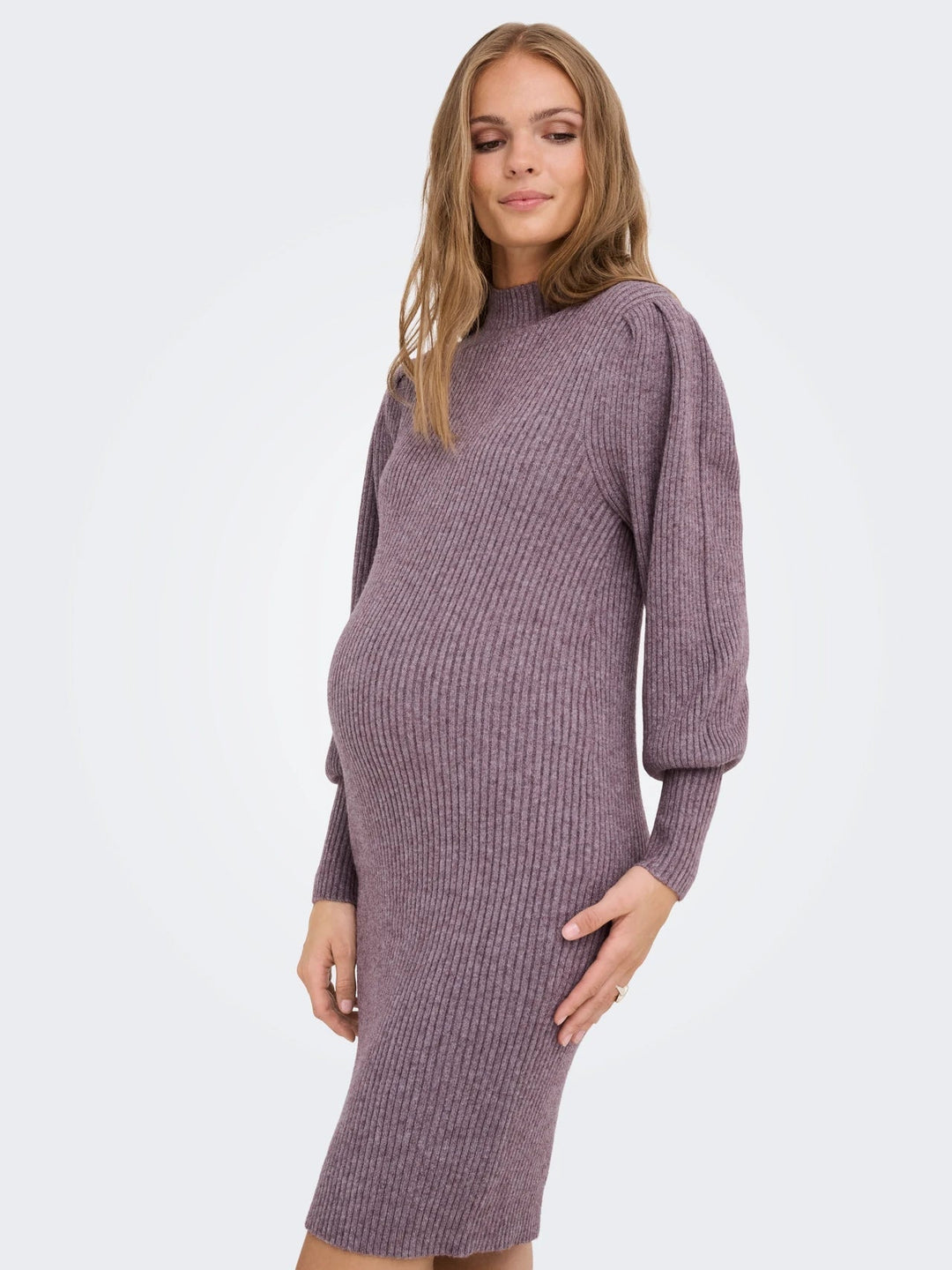 Zwangerschapsjurk Dames Hoge Hals Casual Mini Jurk