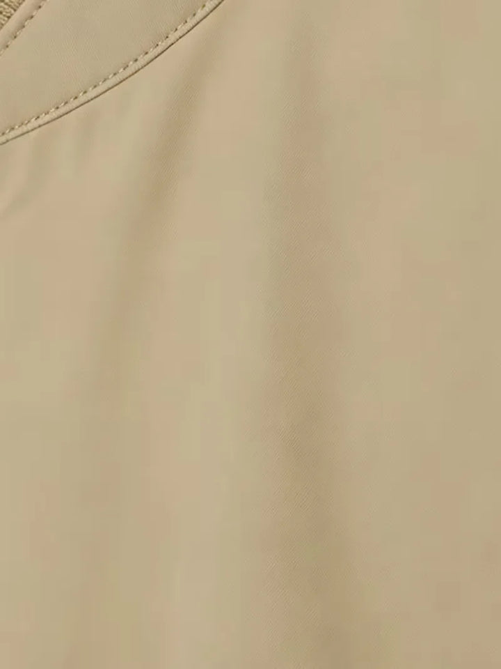 Slim fit trenchcoat met zakdetail