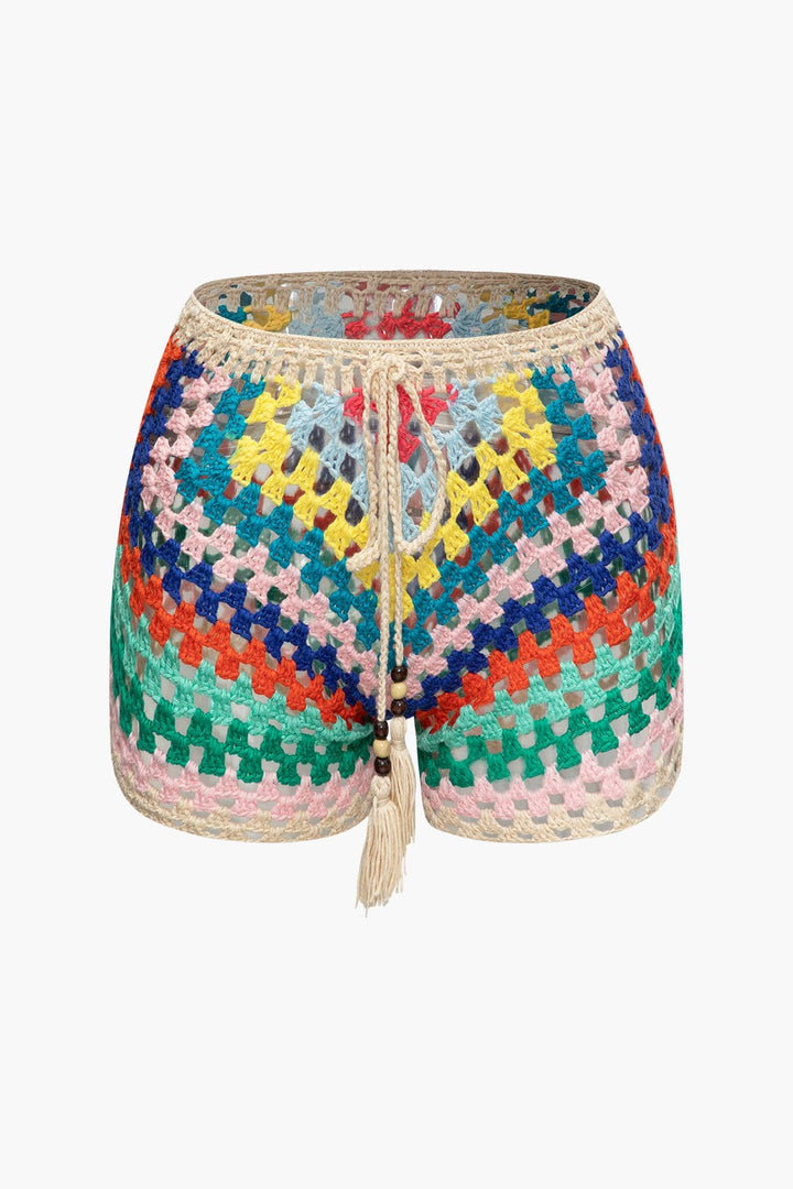 Boho Haak Bustier Shorts Set Dames Zomer Strand