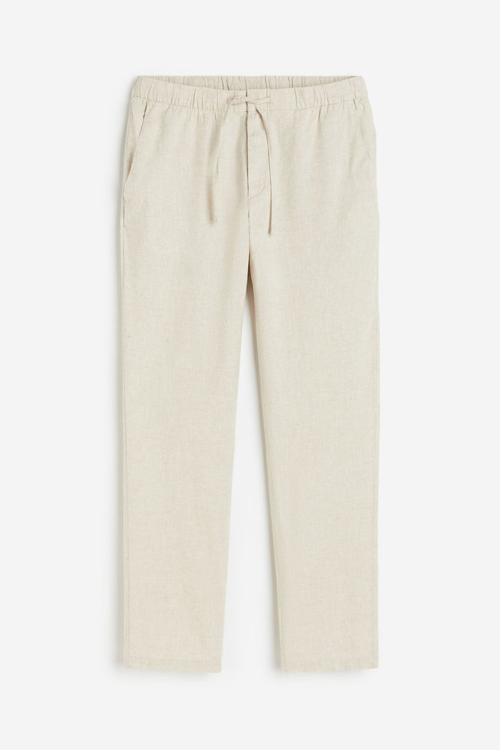 Broek Heren Relaxed Fit Trekkoord Elastische Taille