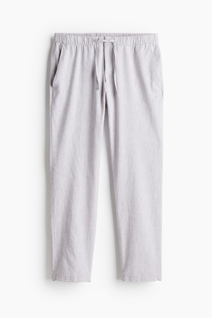 Broek Heren Relaxed Fit Trekkoord Elastische Taille