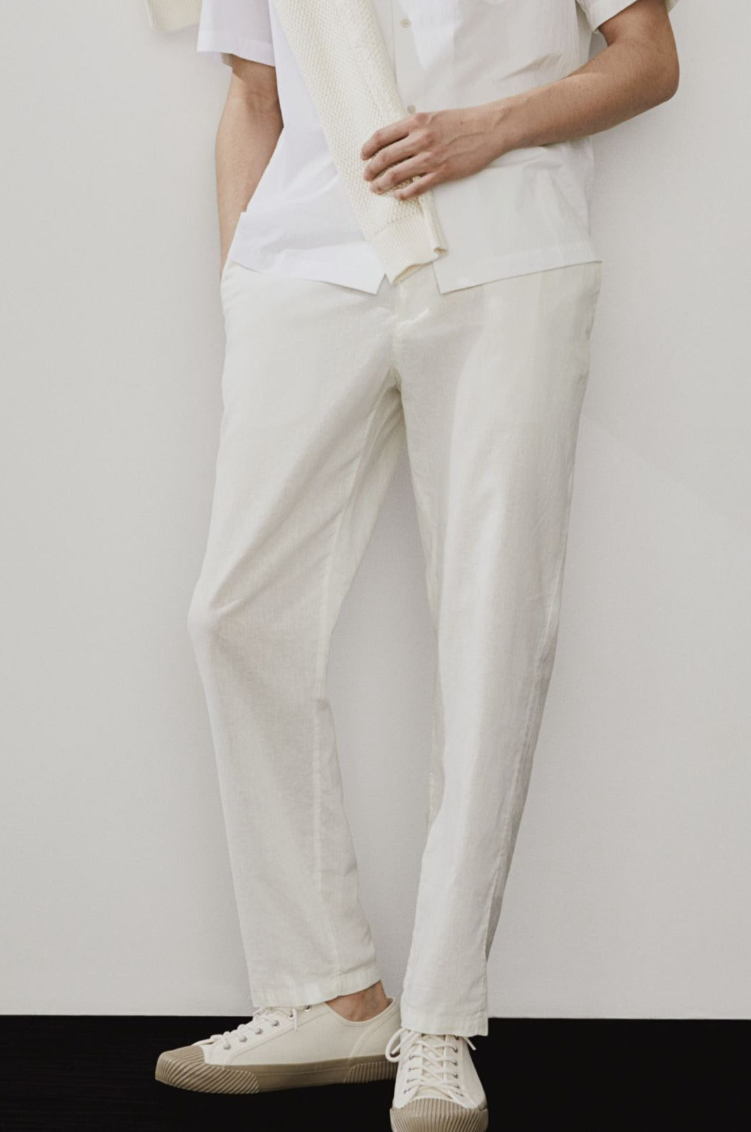 Broek Heren Relaxed Fit Trekkoord Elastische Taille