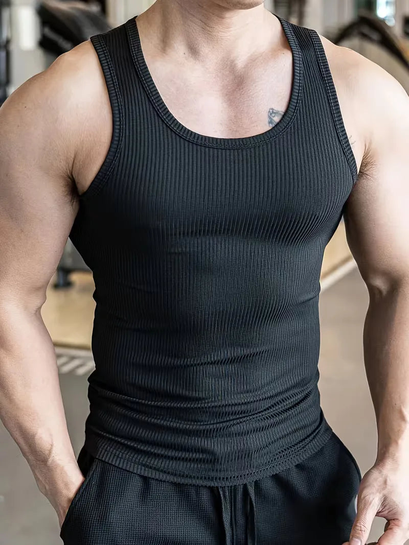 Tanktop slim fit ribbed