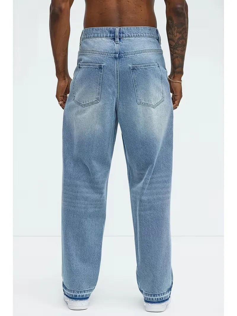 Loose fit jeans met vijf-pocket styling