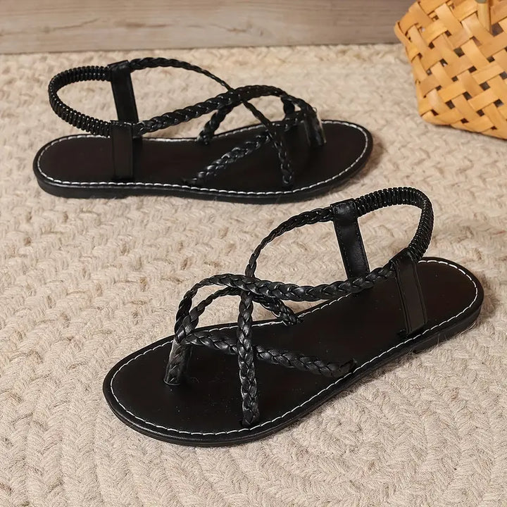 Orthopedische Sandalen Met Gevlochten Bandjes Voor Dames