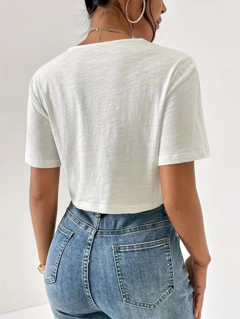 T-shirt met twistdetail