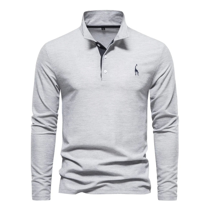 Polo Shirt Heren Knoop Hals Casual
