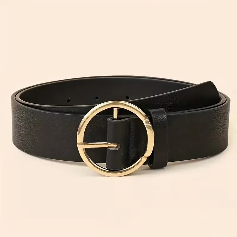 Smalle riem met metalen gespen