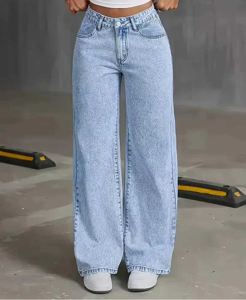 Wide leg jeans