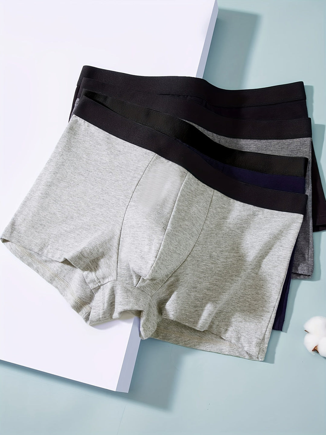 Daan | 4-pack ademende katoenen heren boxershorts