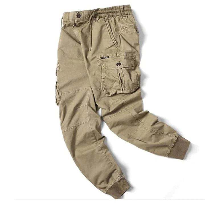 Daan | Lange stoere herencargo-broek met zakken