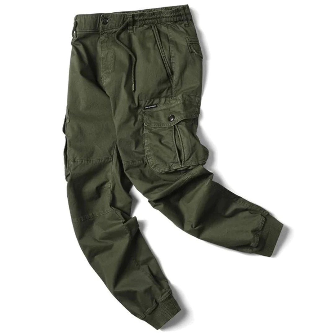 Daan | Lange stoere herencargo-broek met zakken