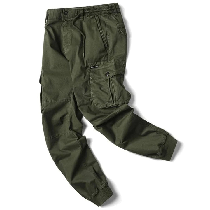Daan | Lange stoere herencargo-broek met zakken