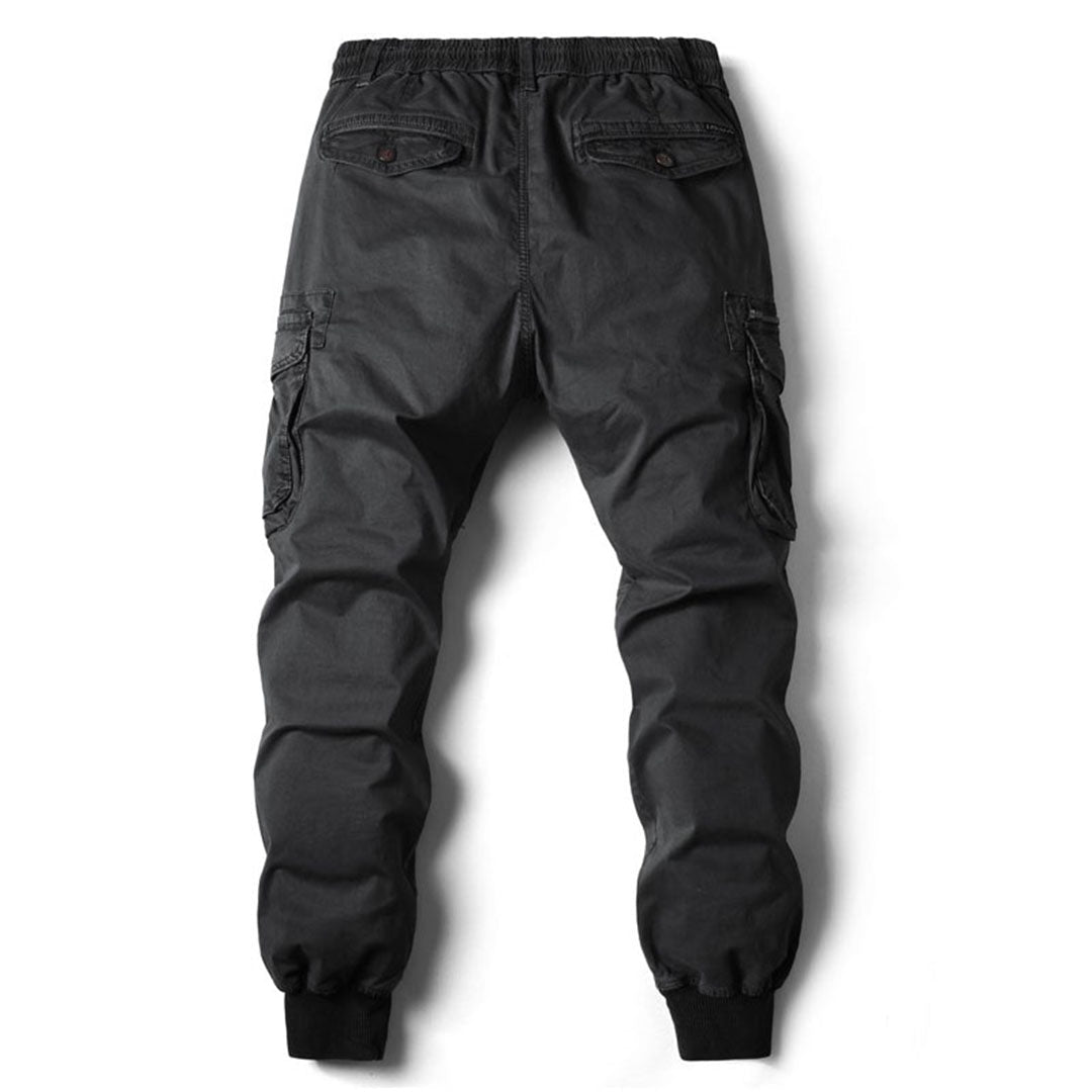 Daan | Lange stoere herencargo-broek met zakken