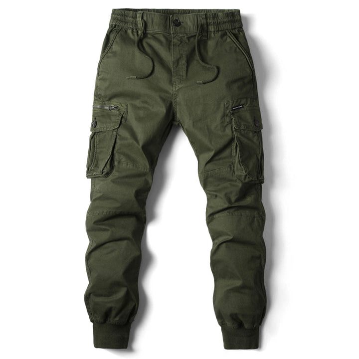 Daan | Lange stoere herencargo-broek met zakken