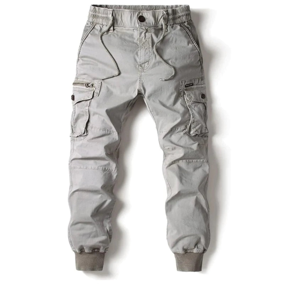 Daan | Lange stoere herencargo-broek met zakken