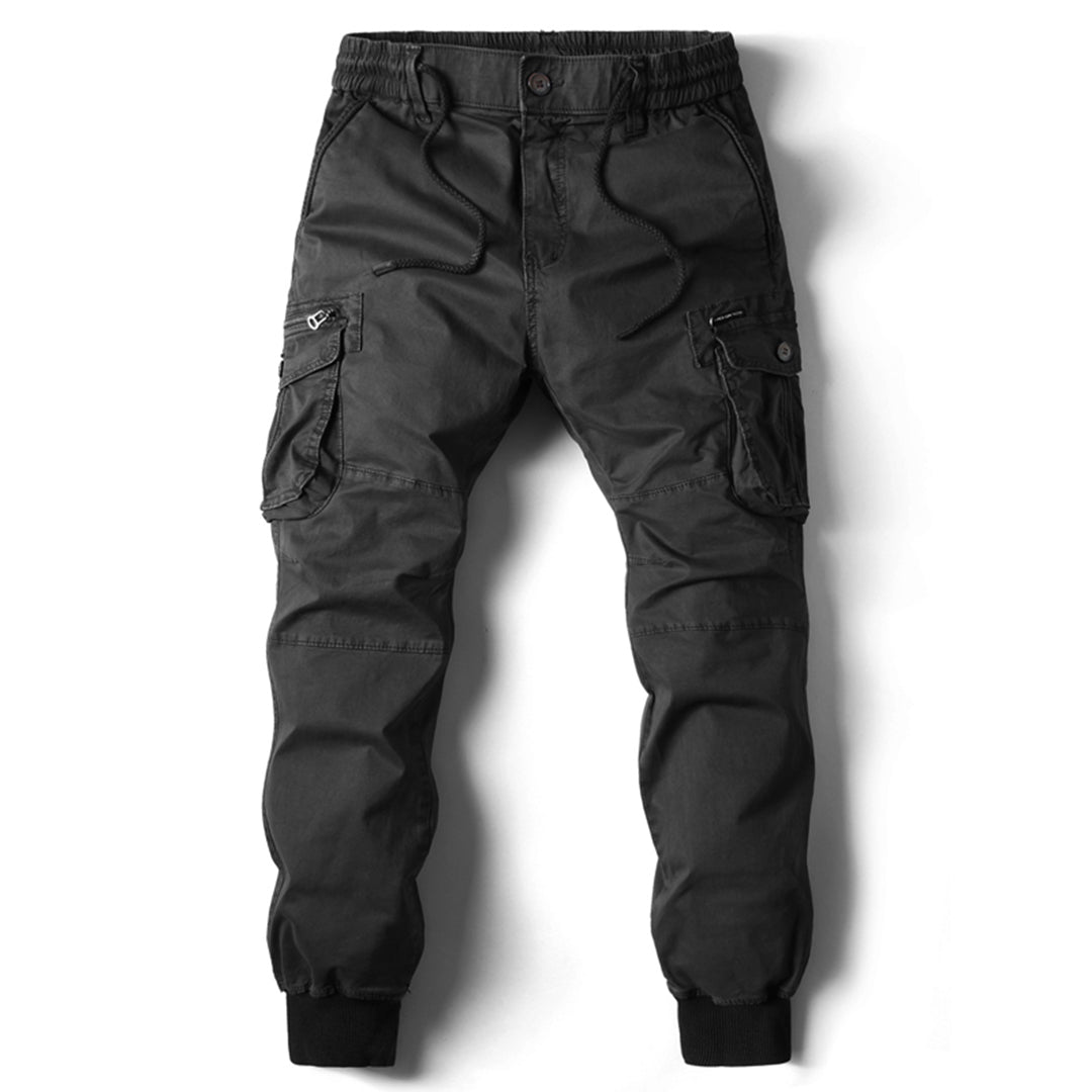 Daan | Lange stoere herencargo-broek met zakken