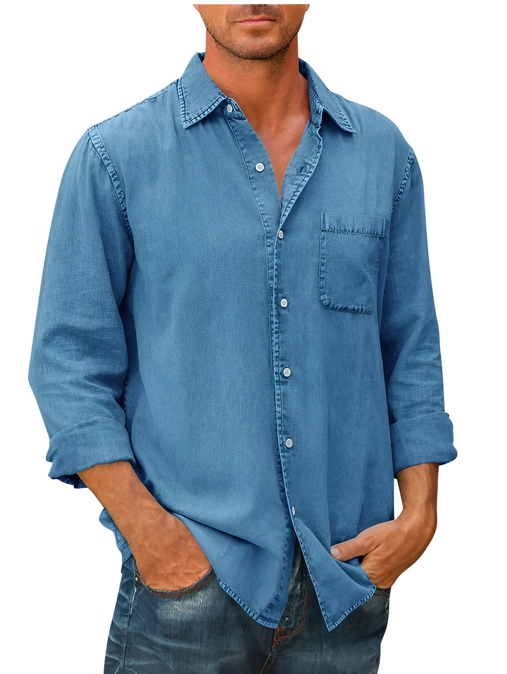 David | Heren denim overhemd