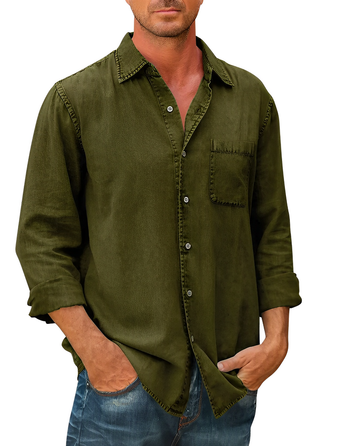 David | Heren denim overhemd