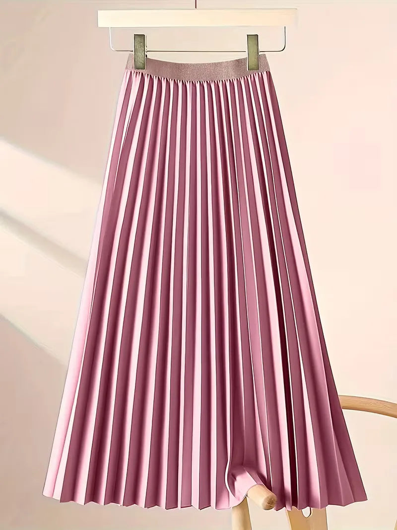 Plooirok met hoge taille