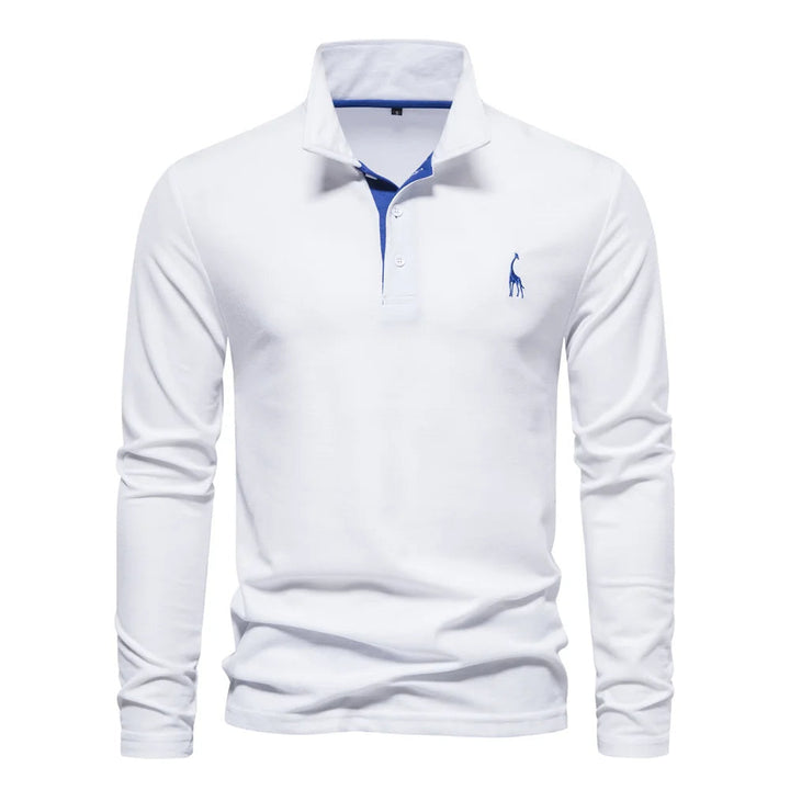 Polo Shirt Heren Knoop Hals Casual