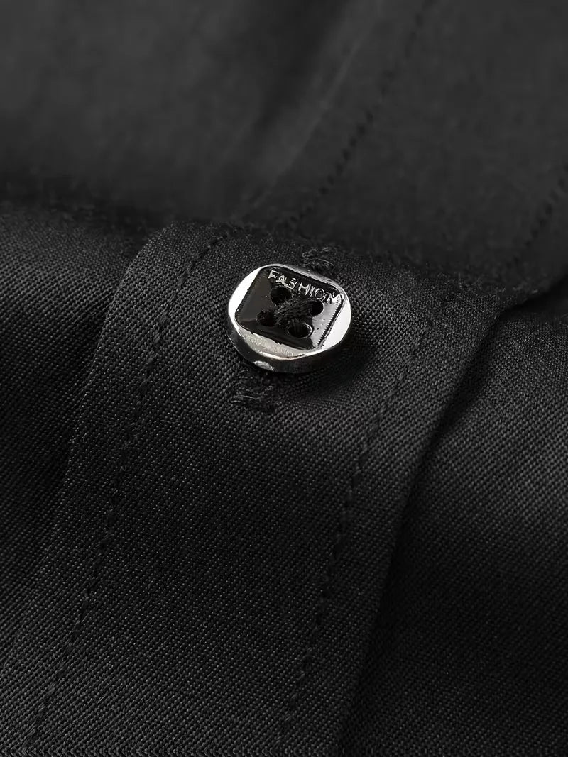 Nette overhemden slim fit mandarin kraag