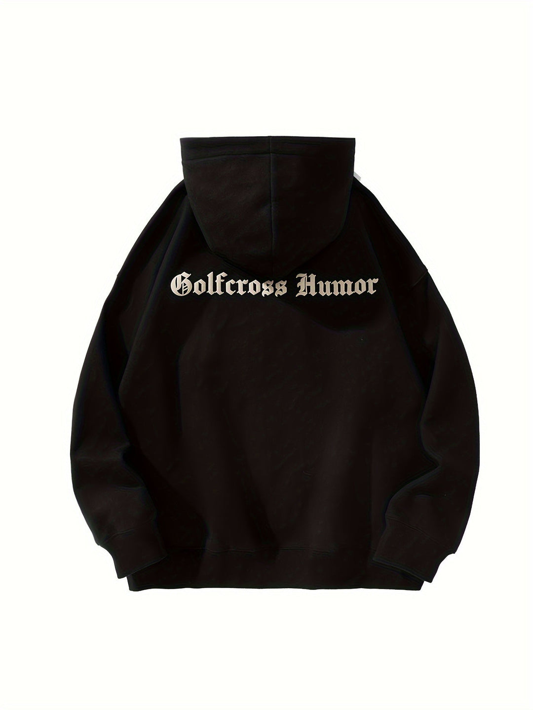Golf Cross™ | Casual Hoodie met Contrast Letterprint Heren | Loose fit | Comfortabel katoen - Lange mouwen - Geschikt voor Herfst/Winter