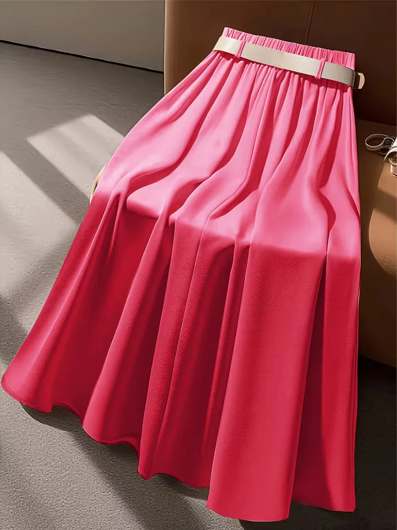 Plooirok met hoge taille