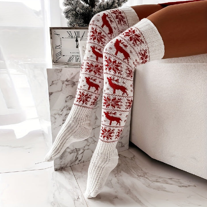 Elin | Elegante kerstkniekousen voor dames