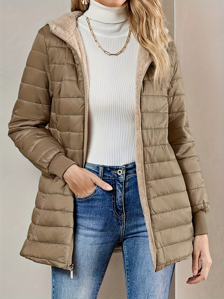 Eline | Fleece gevoerde jas met ritssluiting