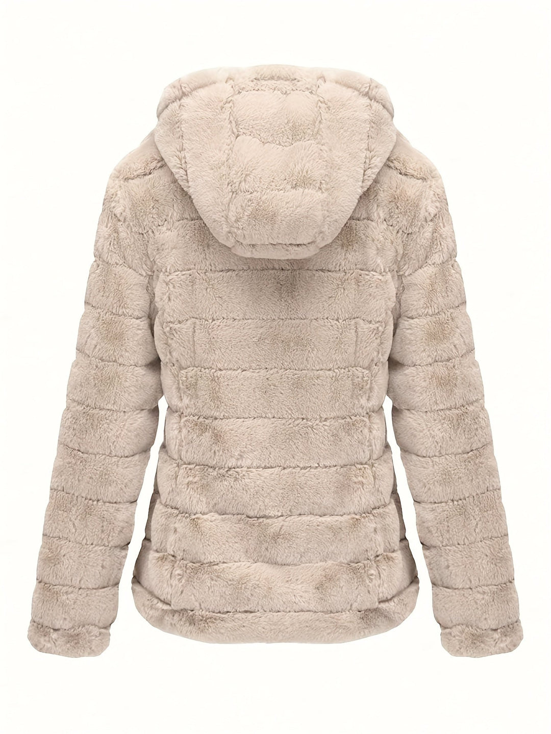 Elise | Stijlvolle effen kleur teddy jas