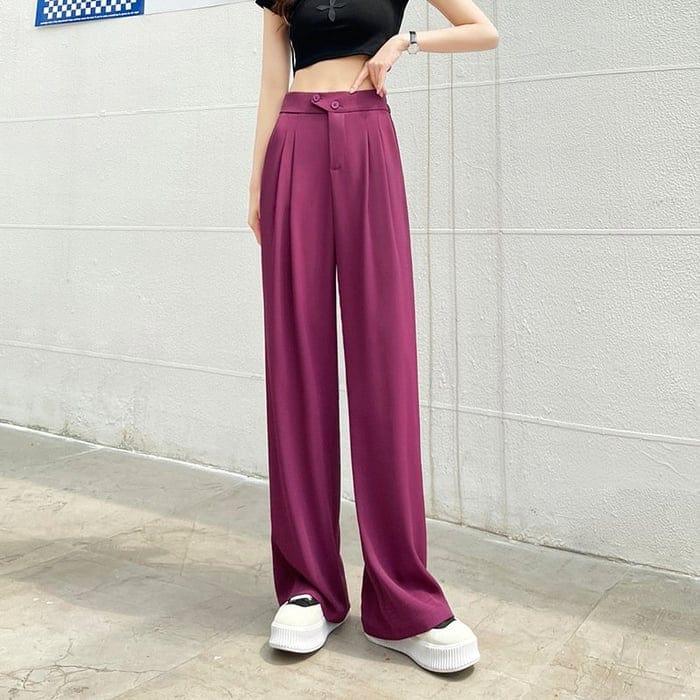 Elke | Brede stijlvolle pantalon