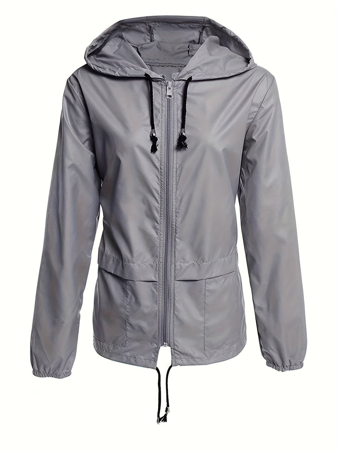 Eva | Effen kleur windjack met lange mouwen