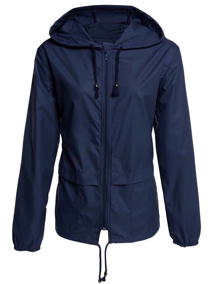 Eva | Effen kleur windjack met lange mouwen